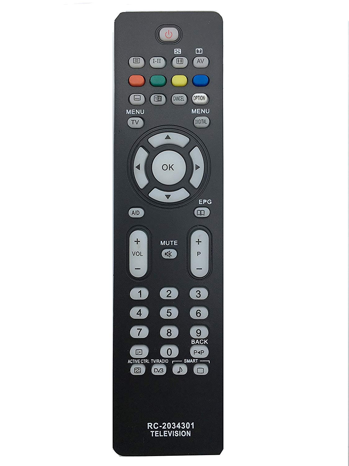 VINABTY RC2034301/01 Replacement Remote Control Compatible with Philips 32PFL5522D/05 19PFL5522D 26PFL3512 32PFL5522 42PFL3512 32PFL5522D TVs