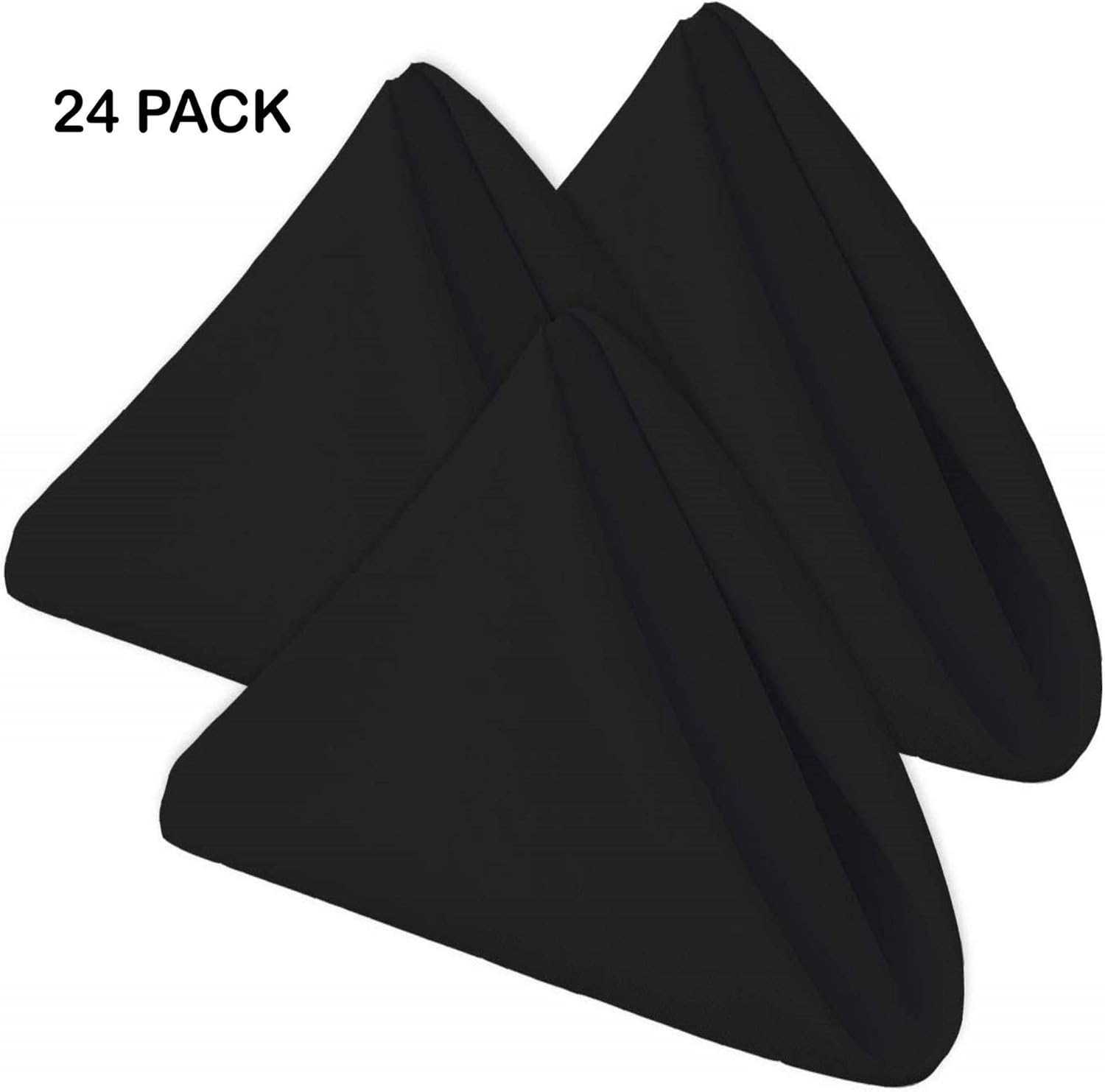 Wealuxe White Restaurant Cloth Napkins 17 x 17 Inch, 24 Pack: Home & Kitchen