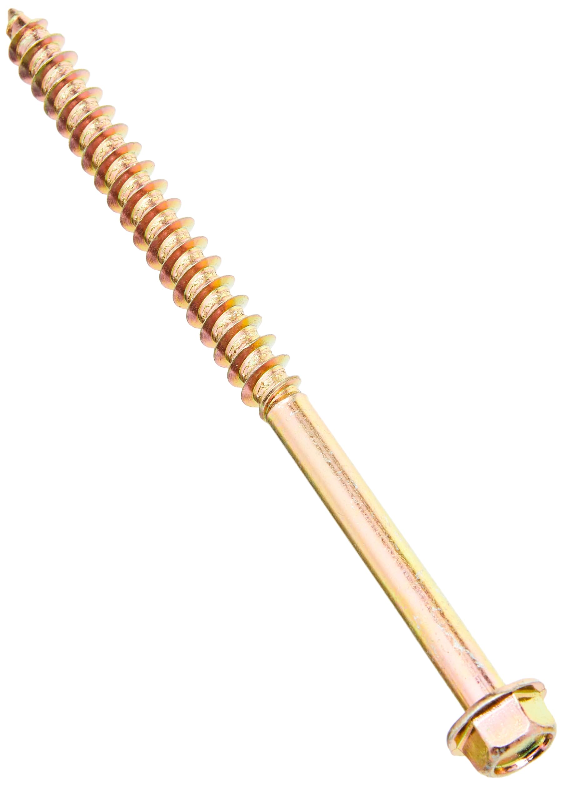 TIMCO Advanced Coach Screw | Hex Flange Head | Slash Point | Yellow | 8.0 x 120 | Box of 50 (8120SCSY)