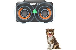 PUPKIDS Dog Bark Deterrent Devices - Anti Barking Device for Dogs Indoor & Outdoor Up to 50 Ft, Rechargeable Ultrasonic Dog Barking Silencer with 3 Adjustable Modes Safe for Dogs & People