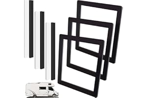 Haomian 3 Set RV Roof Air Conditioner Gasket Kit, 14x14in Camper Roof A/C Gasket Kit Waterproof Compression Seal Insulation Self Adhesive Picture Frame Gasket and Leveling Pads