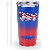 KNKYQRS Baseball Tumblers,20oz Car Cups,Sports Travel Coffee Mug, 304 Stainless Steel Cup, Cold Drinks,Hot Drinks,Gifts for Men, Women and Fans