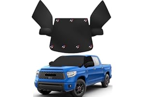 Gpaentsn Sunshade Windshield Cover Compatible with 2007-2022 Toyota Tundra, 600D Oxford Fabric Anti-Theft Cover PInsulated Front Seat Side Sunshade for All Seasons, Blockout UV Reflector