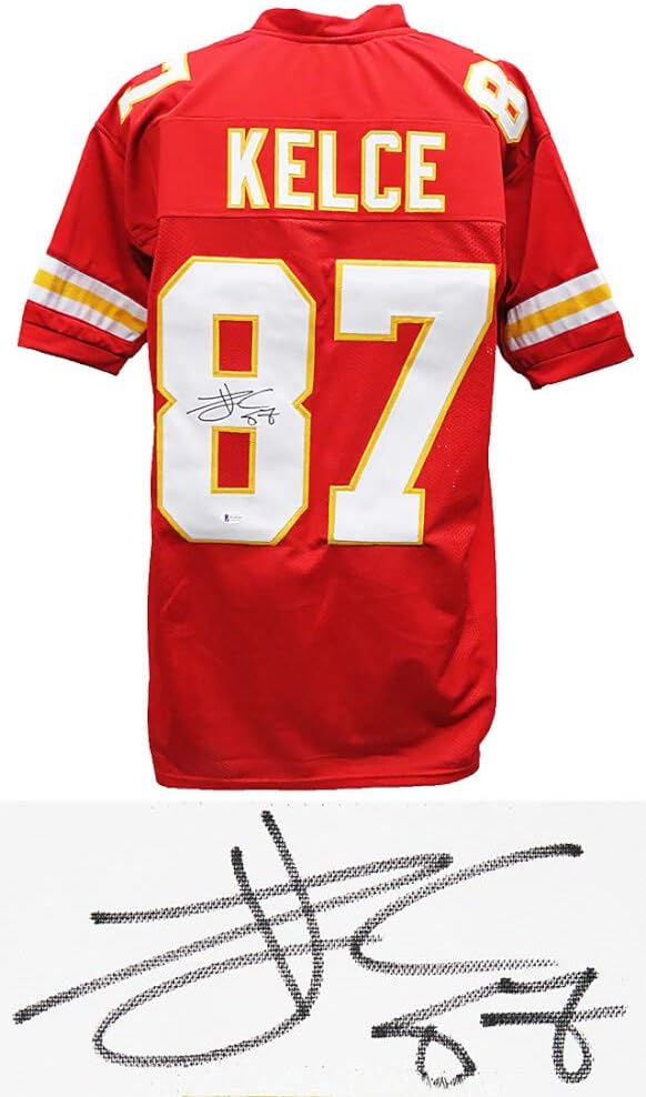 travis kelce signed jersey