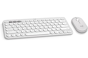Logitech Pebble 2 Combo for Mac, Wireless Keyboard and Mouse, Slim, Quiet and Portable, Customizable, Bluetooth Mouse and Key
