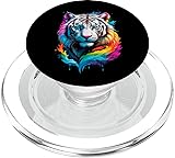 White Tiger PopSockets MagSafe PopGrip for iPhone