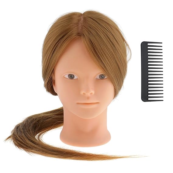 Prettyia 26 Cosmetology Mannequin Head Soft Wig Hair Stylist
