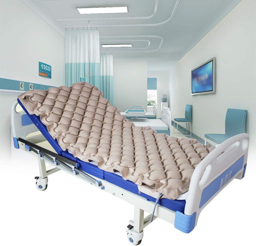 Alternating Pressure Mattress - Includes Electric Pump System - Quiet, Inflatable Bed Air Topper for Pressure Ulcer and Pressure Sore Treatment - Fits Standard Hospital Bed