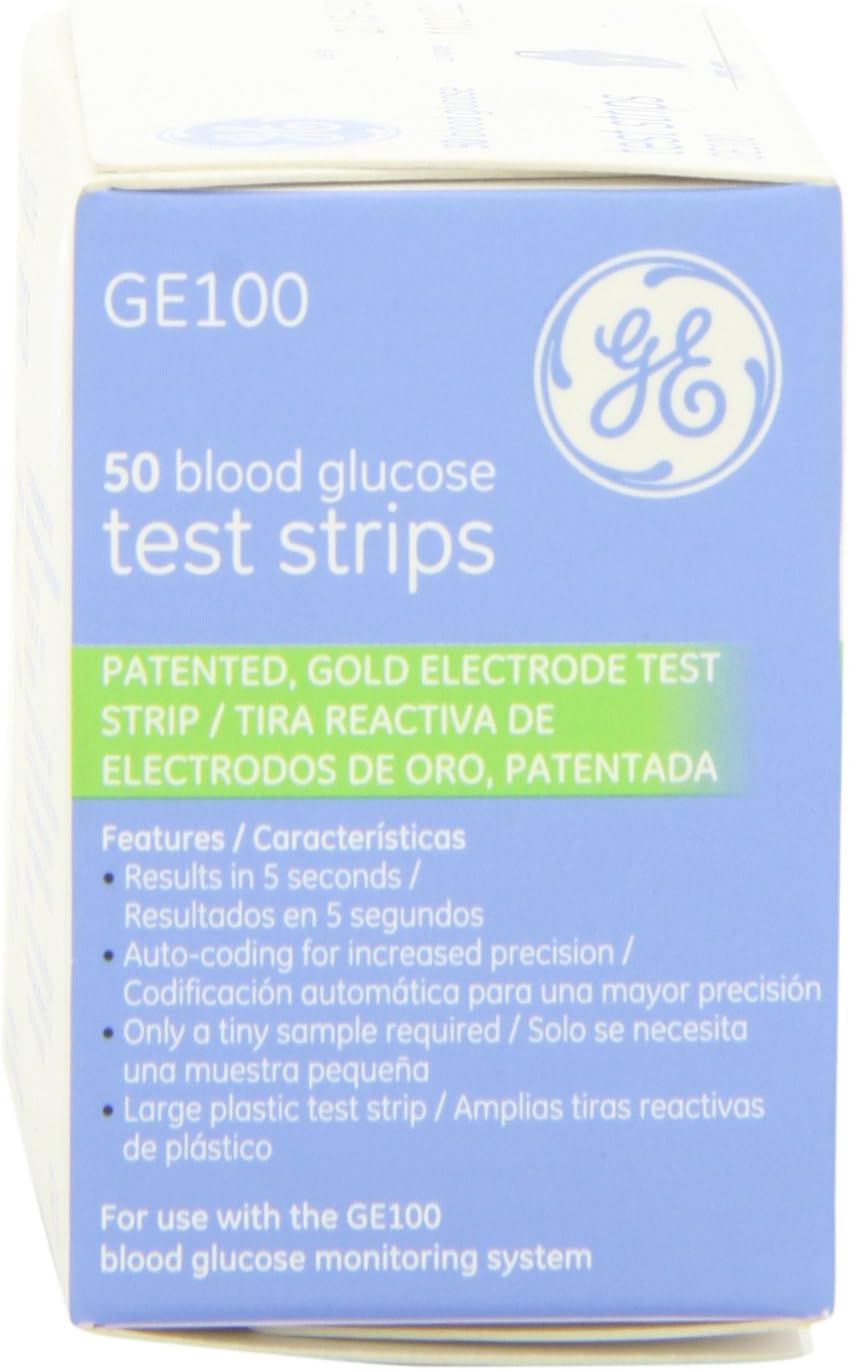GE100 Test Strips 50ct: Health & Personal Care