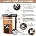 OPUX Coffee Canister | Stainless Steel Airtight Coffee Container with Scoop | Coffee Storage for Coffee Beans, Ground, Tea with Co2 Valve and Date Tracker | Coffee Jar (16 oz Copper)