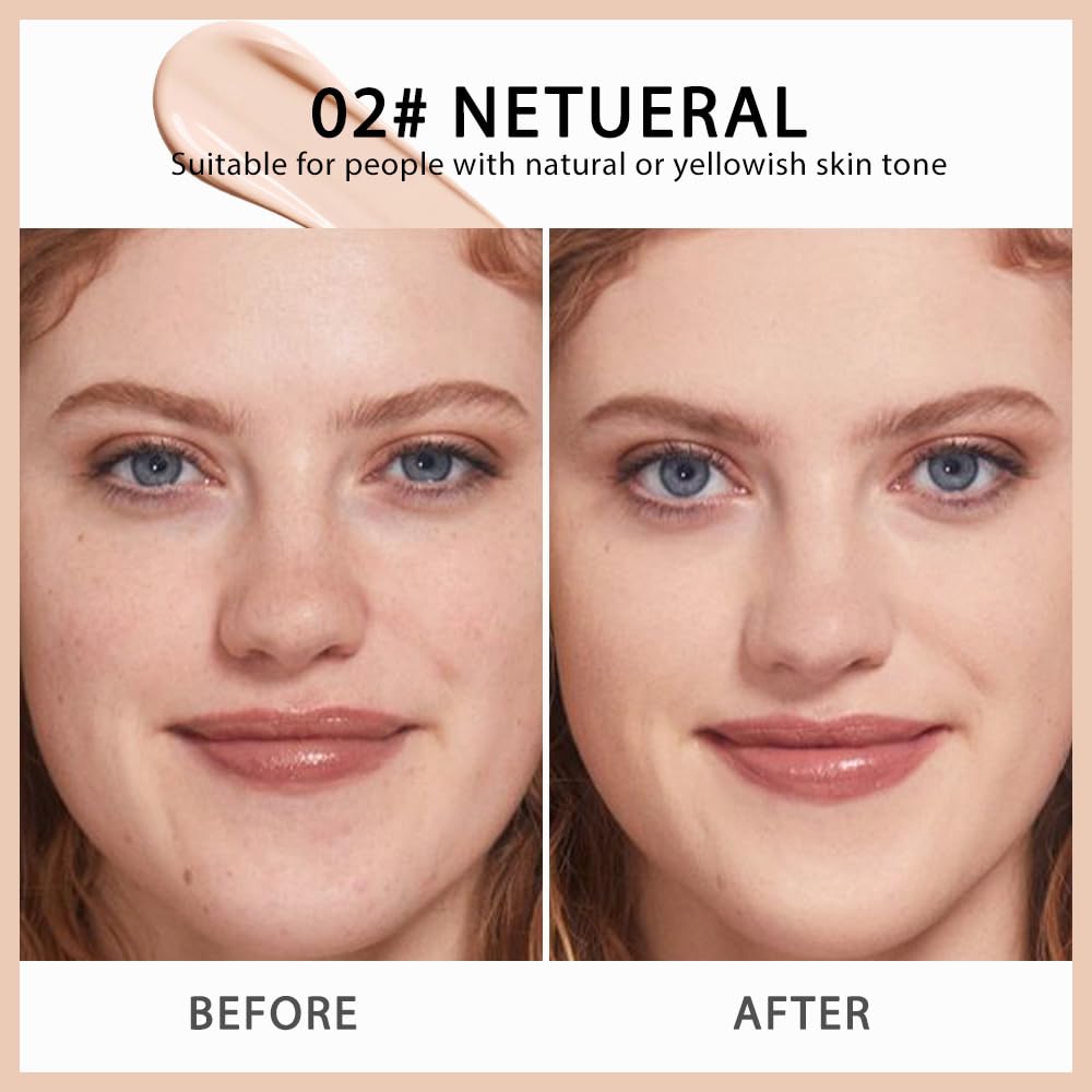 Kaely 2-in-1 Concealer & Brightener Stick, Waterproof Color Correcting Concealer Pen, Full Coverage Liquid Foundation