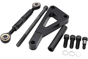 11PCS/SET SHLPDFM Long Water Pump Black Anodized Aluminum Alternator Bracket Kit Fits for Chevrolet small-block engine 350