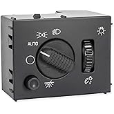 Headlight Dimmer Switch for 2003-2007 Chevrolet Silverado, Sierra, Hummer H2, 2003-2006 Suburban, Tahoe, Avalanche, Yukon, Escalade (White Light)