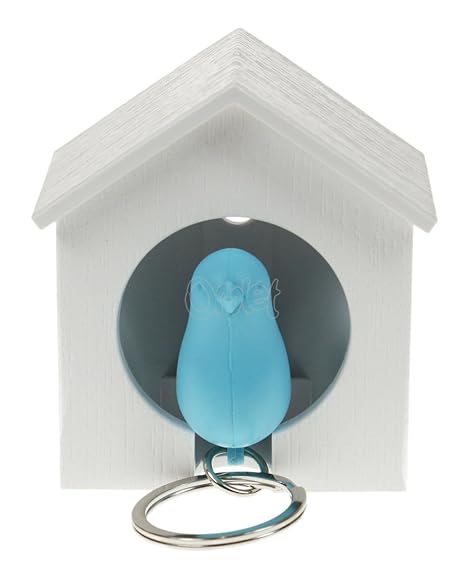 Qualy Porte Clés Porte Clés Oiseau Bleu Amazonfr