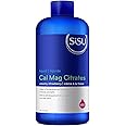 SISU Cal Mag Citrates Liquid with D3 | 450 mL | High Potency Calcium and Magnesium Sugar Free Liquid with 500 IU Vitamin D | 