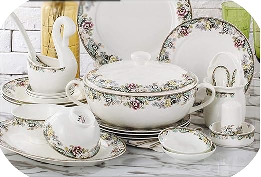 Amazon Com Plates And Dishes Set Ceramic Bone China Combination
