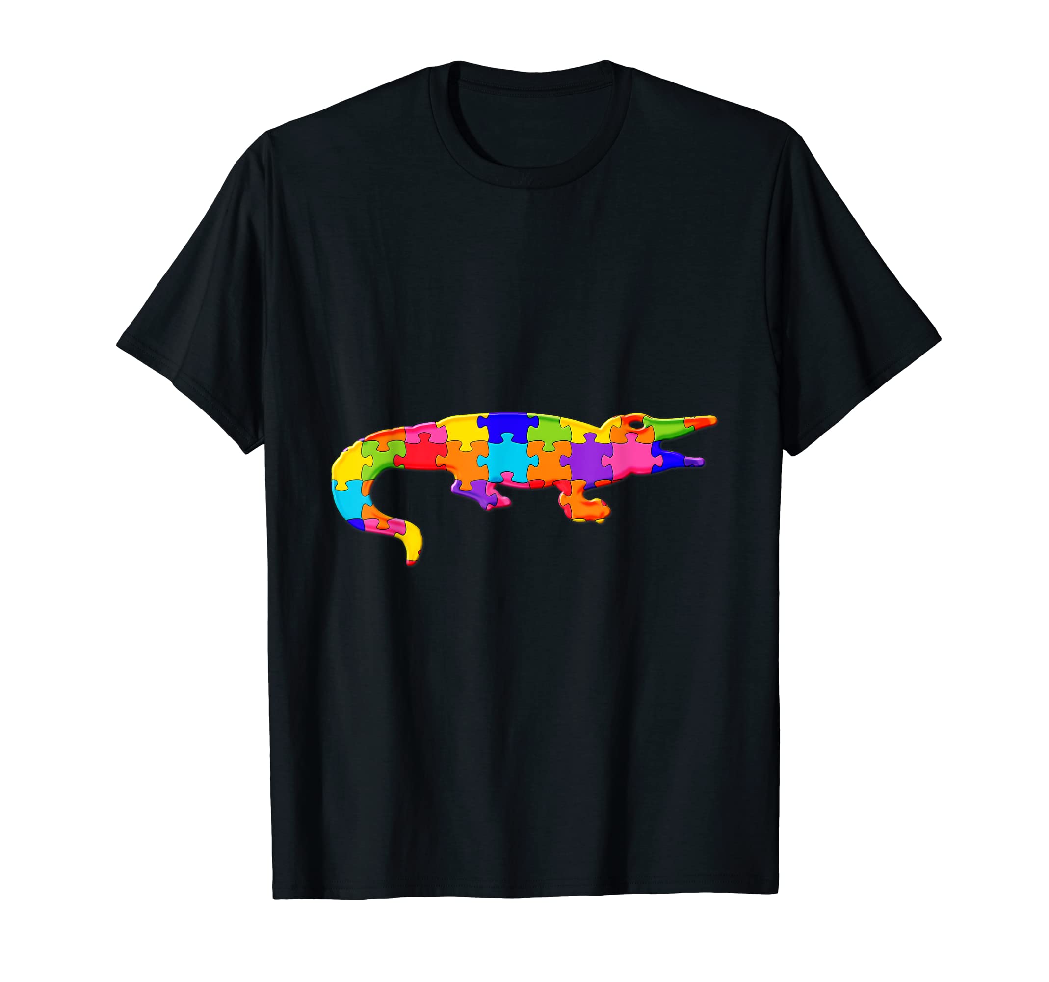 Crocodile Alligator Puzzle Autism Puzzle T-Shirt