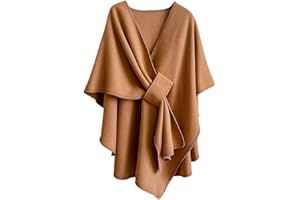 OEKYTOY Winter Shawl Wraps For Women,2025 New Knitted Shawls and Wraps Cardigan Cape Wool Cashmere Shoulder Top Sweater Shawl
