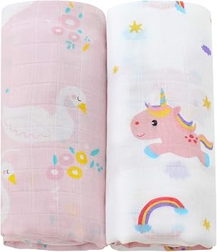 swan swaddle blanket