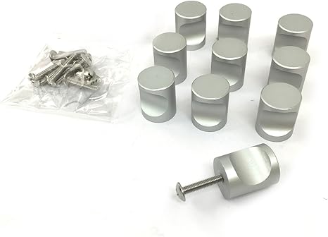 Amazon Co Jp Angelicate 取っ手 シルバー 家具 収納 木箱 キャビネット つまみ Diy 工具 10個 セット 選べるサイズ 大サイズ 直径 25 ホーム キッチン