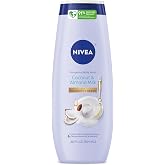 NIVEA Pampering Coconut and Almond Milk Body Wash, 20 FL OZ | Moisturizing Body Wash for Women, with Nourishing Serum, Enriched with Provitamin B5 and Vitamin E, Paraben Free