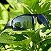 Polarized Sports Sunglasses for Men & Women. Wrap around design provides sun & wind protection. (Matte Black, Smoke) by OZO Fitness