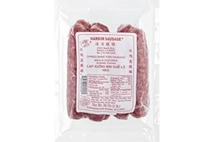HARBOR SAUSAGE Chinese Style Sausage (Lap Xuong Sausage), Asian Sausage, Vietnamese Sausage, Chinese Style Sausage Lap Cheong, Port Lap Xuong -16 oz (Pack of 1)