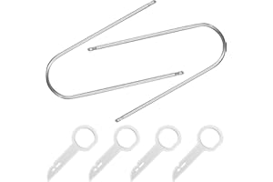 FOJOO Radio Removal Tool Kit for Ford, Volkswagen, Audi, Mercedes Car Pry Tools, Most Car CD DVD Audio Frequency Converter Stainless Steel 6PCS