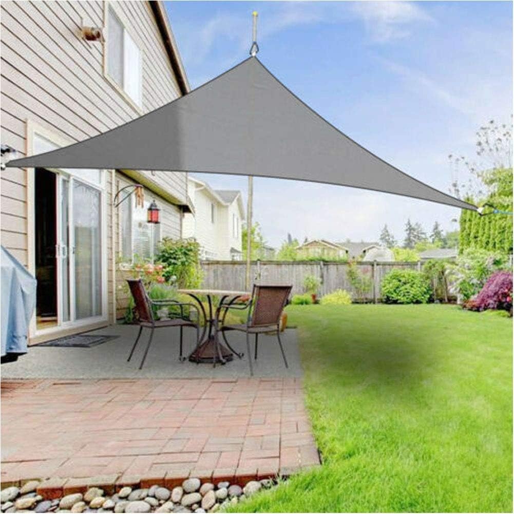 Garden Sun Shade Sail AntiUV Triangle Awning Sun Polyester Waterproof Sunscreen Awning Canopy