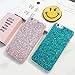 iPhone 8/7 Bling Case Sparkle Ombre Sequins Polka Dot Air Prism Glitter Translucent Soft TPU Flexible Slim 3D Design Case Cover for Apple iPhone 8/7(iPhone 8/7, Green)
