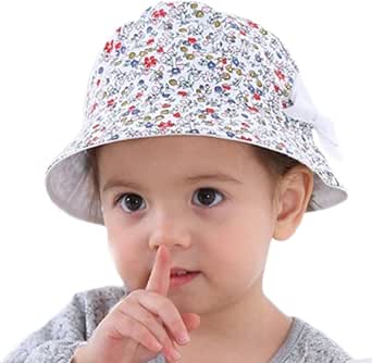 Leisial Sombrero Pesca Algodón Doble Caras con Mariposa Protección de