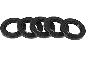 A ABSOPRO Oil Seal TC Seal Ring Rotary Shaft Seal 25x41.25x6mm High Pressure Nitrile Rubber Black 5 Pcs