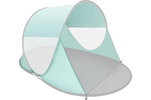 ISILER Pop Up Beach Tent, Portable Outdoor Shade, UPF 50+ Baby Shelter, Easy Setup Windproof Waterproof Canopy