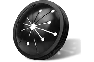 KUFUNG Garbage Disposal Splash Guard, 3.1 Inch Universal Kitchen Sink Stopper Drain Stopper Brushed Rubber STP-SS for Insinkerator, Kitchenaid, Kohler, Waste King (Black-A)