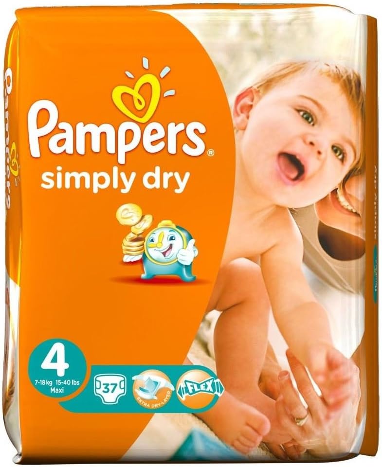 Pampers Simply Dry Size 4 (718kg) Jumbo Box Maxi 74 per pack Amazon