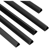 PATIKIL 100Pcs Binding Bars, 10mm Binding Bars Slide Grip 70 Sheets Capacity A4 Size Report Binder Triangle Presentation Binder for Report Cover Resume, Black