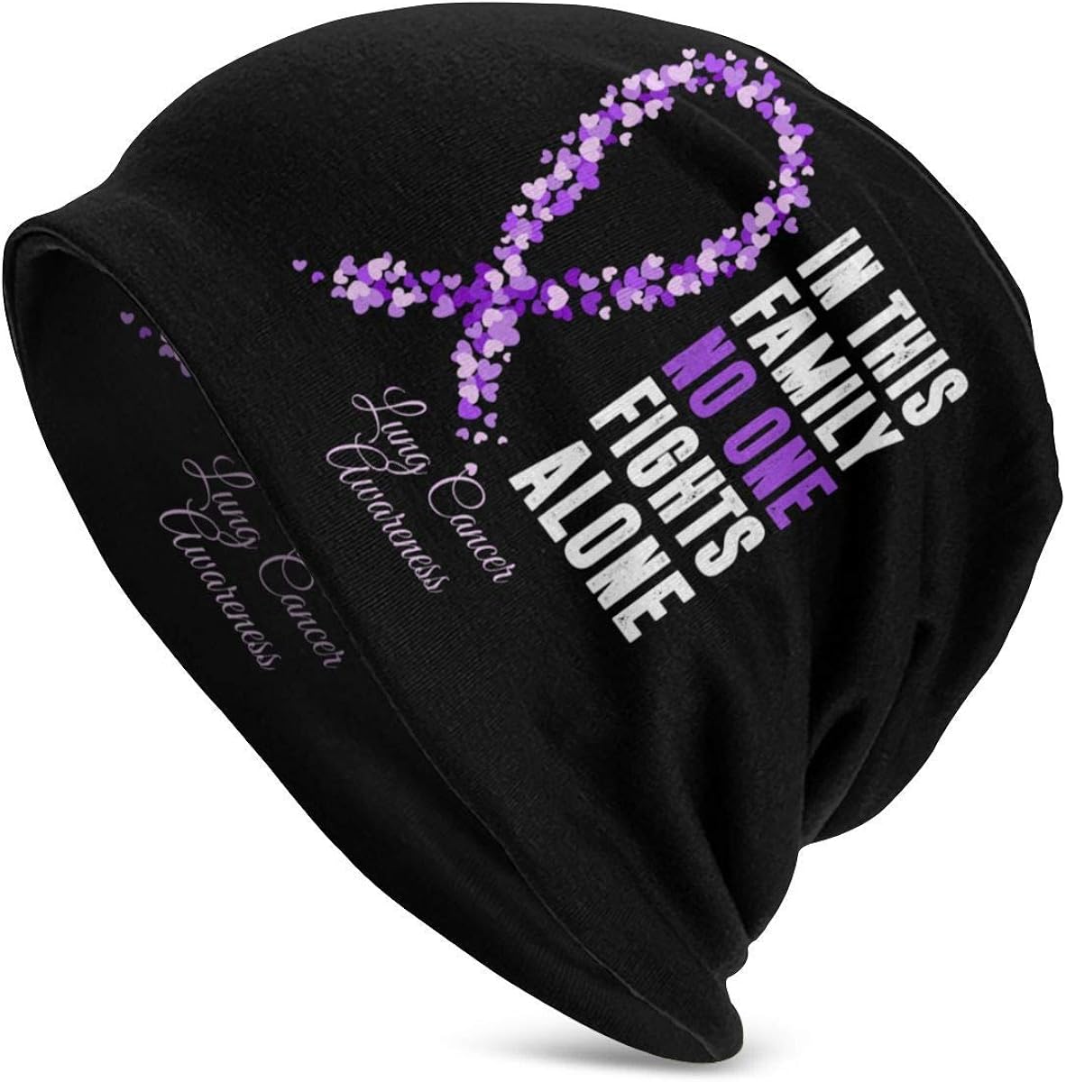 shenguang Lung Cancer Awareness Beanie Hat Skull Cap Amazon.co.uk