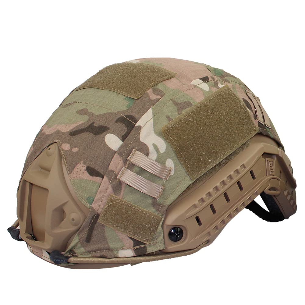 Helmet Cover Only 1pc 2 Colors Game Hunting Paintball Combat Camouflage Helmet Cover for Fast Helmet(a)