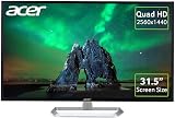 Acer EB321HQU C WQHD 2560x1440 Monitor 1x DisplayPort 1x HDMI 1x DVI view 1