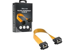 TECSTR RJ45 Ethernet Flat Jumper Adapter for Starlink Kits 12" Thin Cable Connection Easy Install ABS Connector FPC Cable Ind