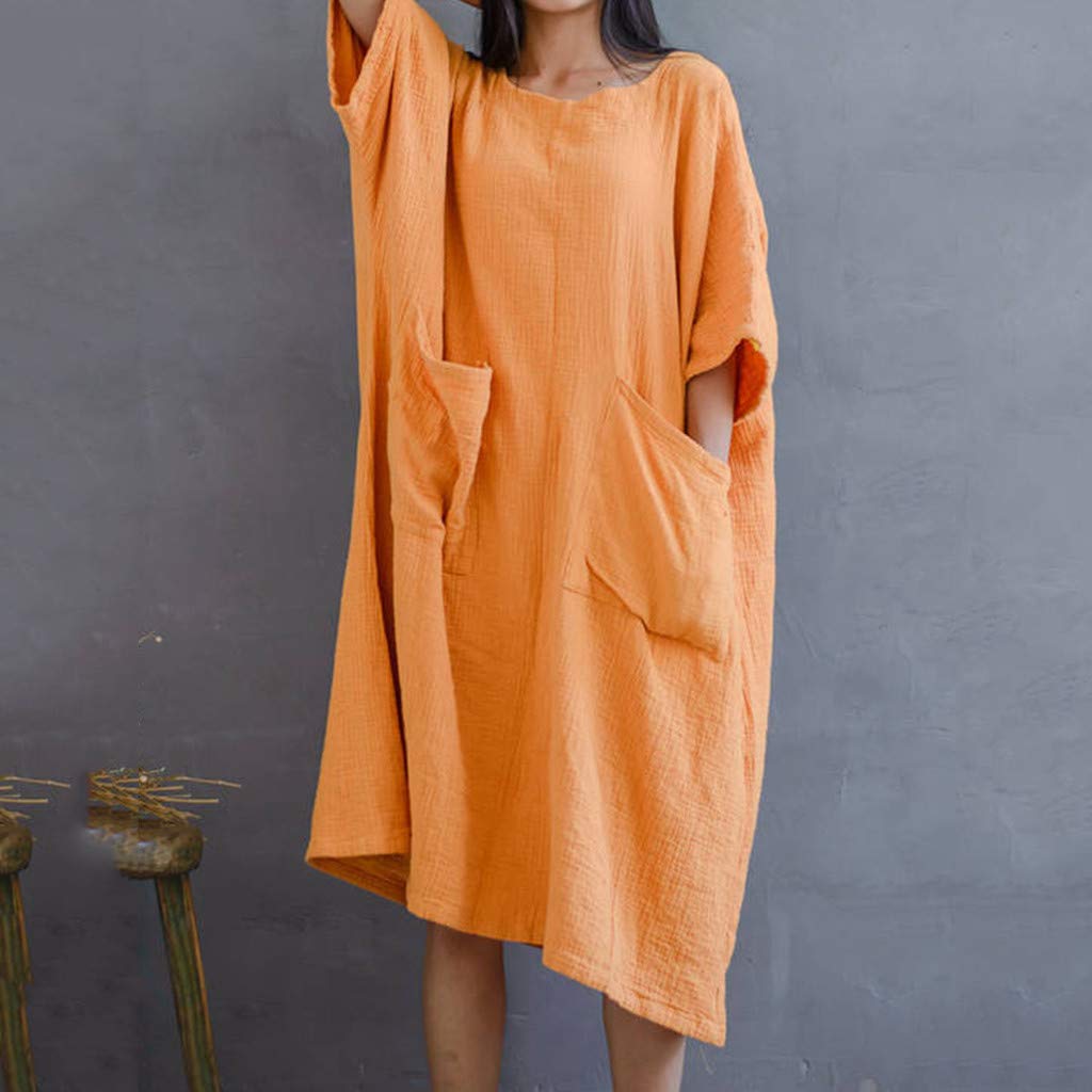 loose style pocket dress