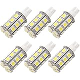 GRV T10 921 194 24-5050 SMD LED Bulb lamp Super Bright Cool White DC 12V Pack of 6