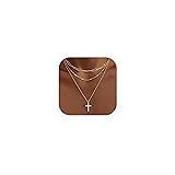 Gold Layered Necklaces for Women,14k Gold Plated