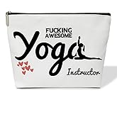 Yoga Instructor Gift Makeup Bag, Awesome Yoga Make Up Bag, Travel Toiletry Bag for Women Yoga Gift Thank You Gifts for Yoga Coach Instructor, Friend, Yoga Lover Gift, 1 PCS Cosmetic Bag for Pouch -B54
