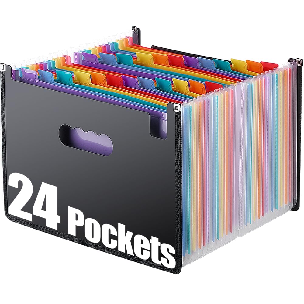 Accordian File Folder Organizer Alphabetical Expanding Filing