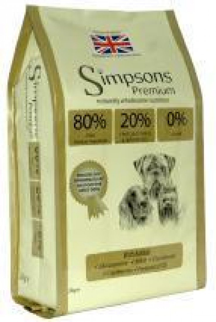 Simpsons Premium 80/20 Dog Food Grain Free Mixed Fish 12kg Amazon.co