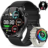 Smart Watch for Men Women Fitness: Waterproof Make Answer Call Digital Mens Watches Running Pedometer Step Tracker Smartwatch Android Phone iPhone Samsung Compatible Sleep SpO2 Heart Rate Monitor