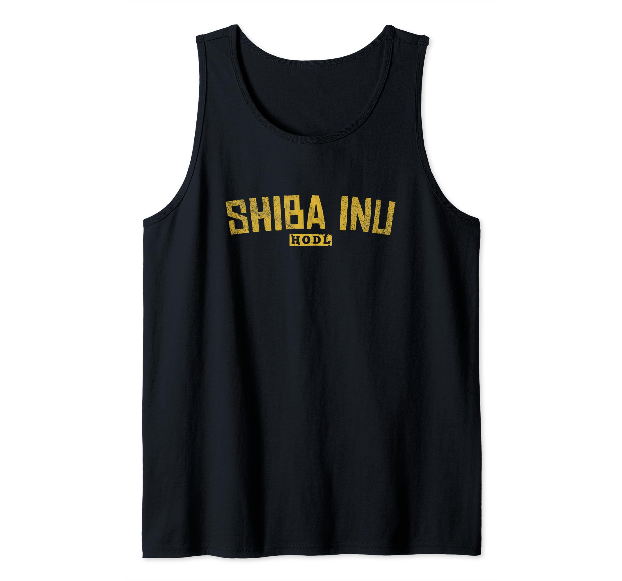 Shiba Inu HODL Vintage Cryptocurrency Blockchain Crypto Coin Tank Top