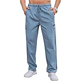 SILKWORLD Sweatpants for Men Zipper Cargo Pockets Joggers Open Bottom Casual Pants for Athletic, Jogging, Running, Workout