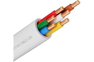 SYSTON CABLE TECHNOLOGY Syston 18/6 Thermostat Doorbell HVAC Heating Control Cable Wire, 100% Solid Copper Conductors CL3R/FT4/CMR Riser-Rated UL/ETL Listed, UV Resistant RoHS for Indoor/Outdoor Low Voltage Applications Use